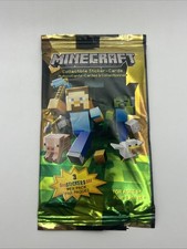 2015 JNX(JINX) Minecraft Collectible Sticker-Cards –Sealed Steve Creeper Rookie picture