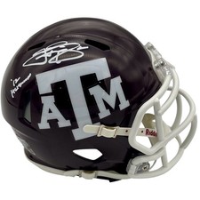 Johnny Manziel Autographed Texas AM Aggies Mini Helmet - Beckett picture