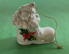 Vintage Pfaltzgraff Cat In Boot Christmas Ornament picture