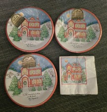 Vintage Hallmark Ornaments of a House Paper Products 4 Packages Unopened 1981 picture