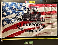 Farmers Flag FREE USA SHIP Trump God Made A Farmers Farm America USA Sign 3x5' picture