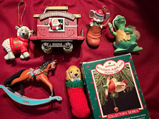 Collector’s Series VTG Christmas Ornament Lot of 7 1988-1991 some Hallmark picture