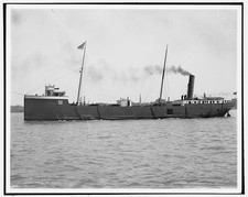 Photo:Steamer Paul,cargo ships,freighter,water vessels,Detroit Publishing picture
