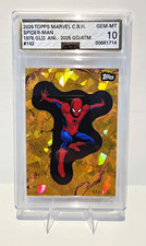 Topps 2025 Marvel Comic Book Heroes SPIDER-MAN Gold Serial 84/125 GEM MINT 10 picture