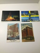 4 Vintage Postcards Hotel Commodore & Hotel Statler NY, Illinois Land of Lincoln picture