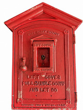 Vintage Universal Tool Mfg Co Fire Alarm Station Call Box San Francisco AS IS picture