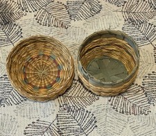 Older Cherokee Native American Basket With Lid picture