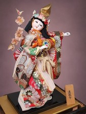 Vintage Japanese Oyama Ningyo Geisha Doll Traditional Silk Kimono Folk Craft picture