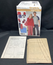 Vtg Sewing Pattern, Simplicity 4889 shirt pants, S-L, Uncut - ships free picture