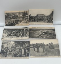 Antique Postcards WWI American Soldiers In France Lot Of 6 Unposted 1918 picture