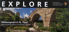 Explore Minneapolis & St Paul National Park Service Unigrid Brochure Map picture