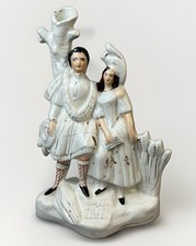 Antique Victorian Staffordshire Burns and His Mary Figurine Sampson Smith 1850 picture