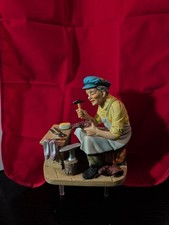 Vintage Brinn's Porcelain Shoe Cobbler Figurine Shoemaker picture