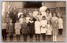 c1911 School Children & Teacher Redondo Beach California CA Real Photo RPPC picture