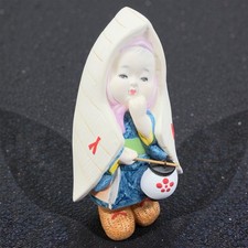 Vintage Japanese Porcelain Bisque Doll Figure Ceramic Whimsical Made In Japan picture
