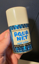 Vintage Aqua Net Hair Spray Tin Aerosol Can 2.5 Oz Ounce picture