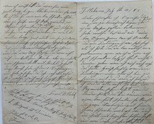 1863 Civil War Soldier in the Brigade II Division Hand Written Letter - 9.5