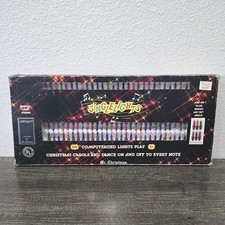 Mr. Christmas Jingle Lights 100 Computerized String Plays Carols Music Works Vtg picture