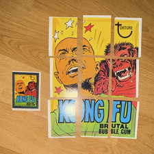 F. W. Woolworth Torture Kong Fu Brutal Bubble Gum 1976 Puzzle Card Lot 9 picture