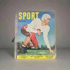 Sport magazine November 1951  Bill McColl Lineman Stanford University Vintage picture