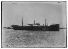 Photo:OLIVANT Ship Vessel 1900s Steam Cargo Freighter at Harbor picture