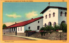 CALIFORNIA Mission San Luis Obispo De Tolosa CA Vintage Postcard picture