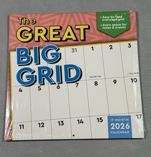 Sellers Publishing The Great Big Grid 17-Month 2026 Calendar Oversized Grid picture