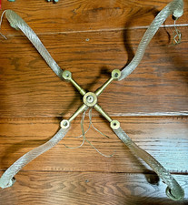 Vintage Mid-Century Italian Murano Glass 4-Arm Chandelier Frame Barovier & Toso picture