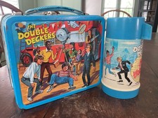VINTAGE THE DOUBLE DECKERS LUNCHBOX AND THERMOS picture