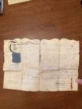 Antique 1837 British Apprenticeship Letter from the reign of William The Fourth picture