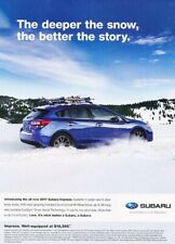 2017 Subaru Impreza - Snow AWD - Original Advertisement Print Art Car Ad D81 picture