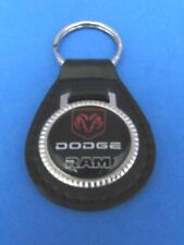 Vintage Dodge Ram - genuine grain leather keyring key fob keychain - Collectible picture