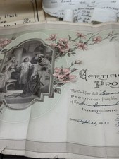 Antique 1921 Marriage Certificate And Other Certificate Edward S. Sachs’s picture