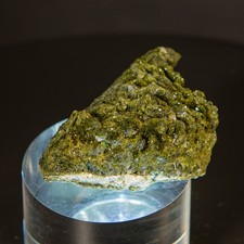 AAA+ 72g Rare Druzy Epidote Crystal Cluster with Quartz Sparkly Green Mineral picture