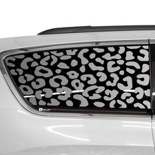 BOGAR TECH DESIGNS Precut Quarter Window Leopard Cheetah Print Vinyl Decal St... picture