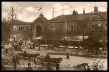 Vintage 1927 Copenhagen Tivoli Gardens Main Entrance Postcard Denmark picture