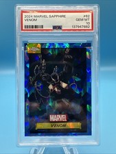 2024 Topps Chrome Marvel Sapphire Venom PSA 10 Rare Low pop picture