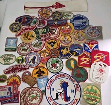  HUGE Lot of Boyscout Patches And More Philmont National Jamboree 1960s picture