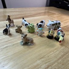 11 Vintage Ceramic Animal Figurine Lot picture