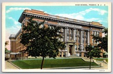 NJ, Passaic, High School, Vintage Postcard picture