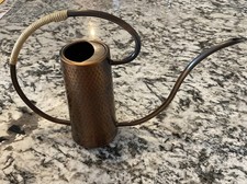 Vintage Hammered Copper Watering Can Copper Metalware Decor. Small Dent on base picture