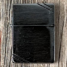 Zippo 1935 Replica with Slashes Brushed Chrome Windproof Lighter USA New picture