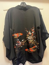 Vintage Japanese  Kimono Jacket Silk Lined picture