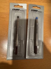 NEW LOT OF 2 LAMY ROLLERBALL Pen REFILL MADE IN GERMANY BLUE BLACK M 63 M MEDIUM picture