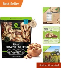 Fresh 4oz Raw Brazil Nuts - Kosher Certified, Whole No Shell, Vegetarian Treat picture