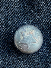Civil War Texas Infantry Confederate Cuff Button with backmark dug Rare w/COA picture