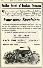 1910 EXCELSIOR MOTORCYCLE AD EXCELSIOR SUPPLY COMPANY CHICAGO picture