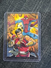 Topps Marvel Chrome 2026 Spider-Man And Shang-Chi 1/1 Sketch Card picture
