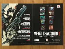 2002 Metal Gear Solid 2 PS2 Playstation 2 Print Ad/Poster Official Promo Art picture