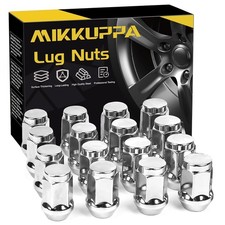 MIKKUPPA M12x1.5 ATV Lug Nuts, Chrome 16PCS Aftermarket Lug Nuts 19mm Hex picture